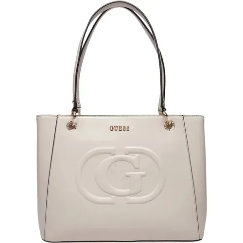 Elegante Creme Shopper Tasche Guess - Guess - Modalova