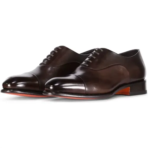 Antike Leder Oxford Schuhe Santoni - Santoni - Modalova