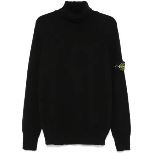 Knitted Compass Badge Sweater , male, Sizes: S, L, M, XL - Stone Island - Modalova