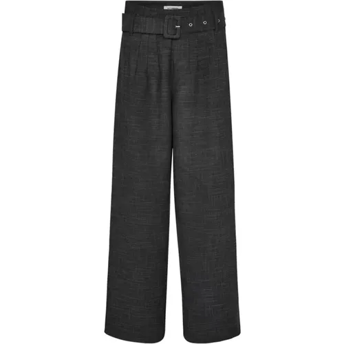 Peppercc Pant Trousers Anthracite , female, Sizes: XL, L, XS, M, S - Co'Couture - Modalova