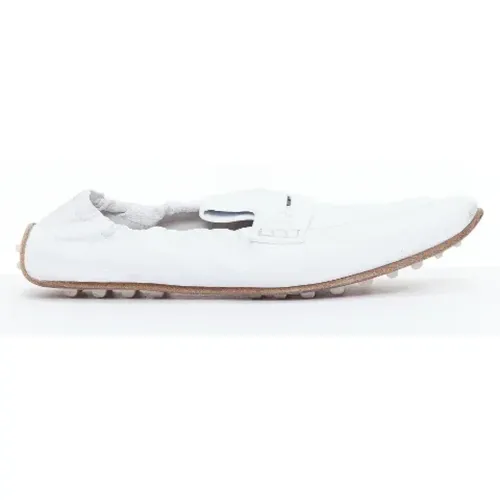 Pre-owned Leather flats , female, Sizes: 4 UK - Hermès Vintage - Modalova