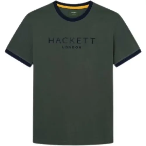 Herren Baumwoll T-Shirt , Herren, Größe: XL - Hackett - Modalova