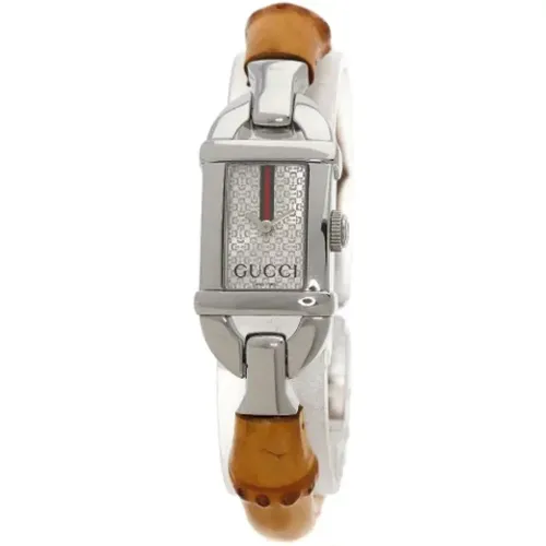 Pre-owned Stainless Steel watches , female, Sizes: ONE SIZE - Gucci Vintage - Modalova