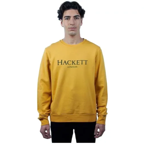 Herren Baumwoll-Sweatshirt , Herren, Größe: S - Hackett - Modalova