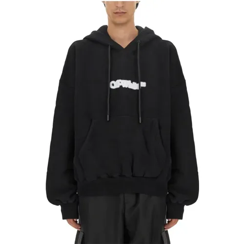 Logo Oversize Baumwoll Sweatshirt - Off White - Modalova