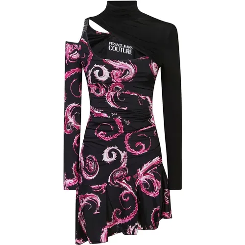 Black Dress Aw24 Women's Fashion , female, Sizes: XS, 2XS, 3XS, S - Versace Jeans Couture - Modalova