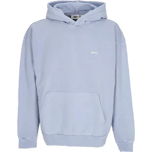 Hydrangea Pigment Fleece Hoodie für Männer , Herren, Größe: XL - Obey - Modalova