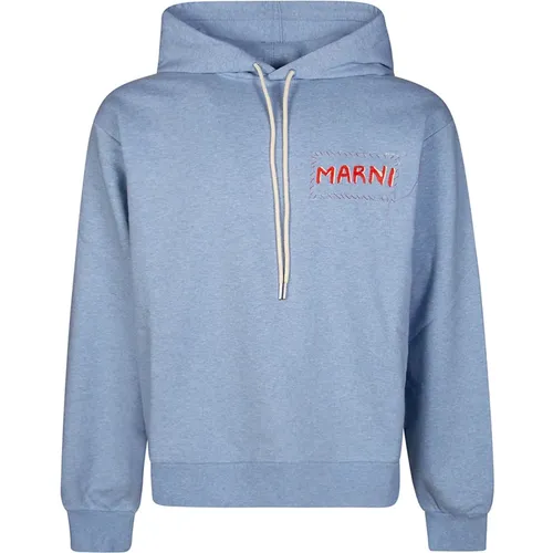 Logo Hoodie Stylischer Casual Sweatshirt , Herren, Größe: M - Marni - Modalova