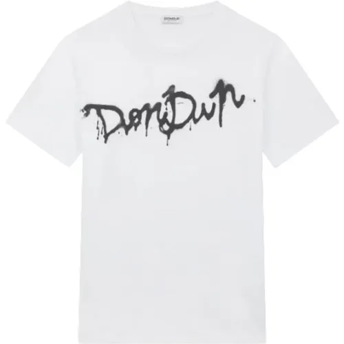 Cotton T-shirt , male, Sizes: M, S, XL, 2XL, L - Dondup - Modalova