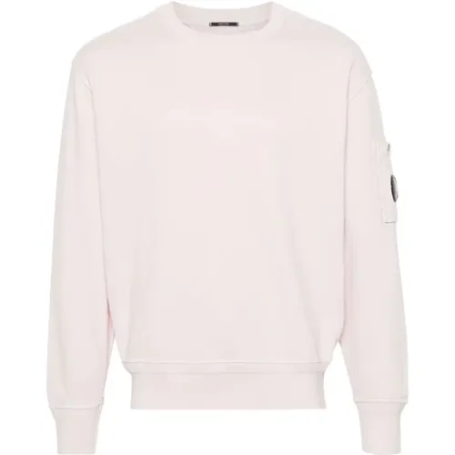 Heavenly Diagonal Fleece Crewneck Sweatshirt , male, Sizes: L, M - C.P. Company - Modalova