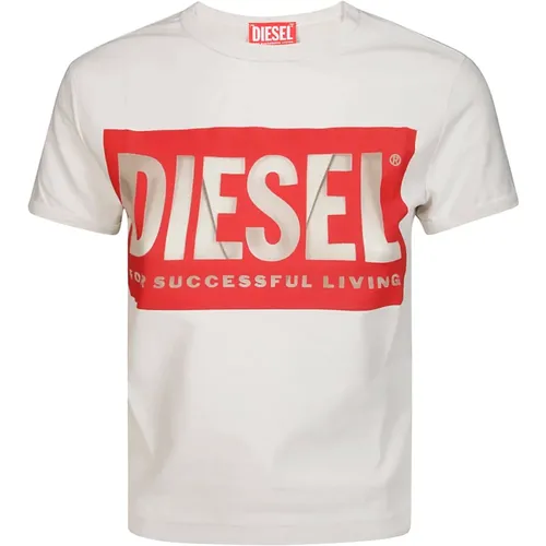 Logo T-malun T-Shirt für Frauen , Damen, Größe: S - Diesel - Modalova