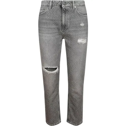 Strass Jeans mit Strasssteinen - Dondup - Modalova