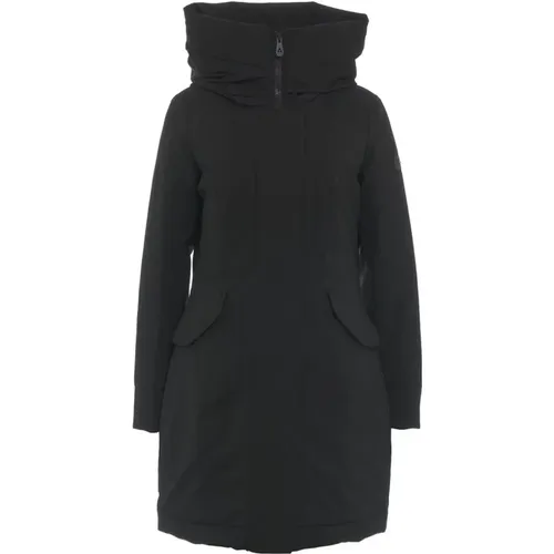 Schwarzer Parka Aw24 Damenbekleidung , Damen, Größe: S - Peuterey - Modalova