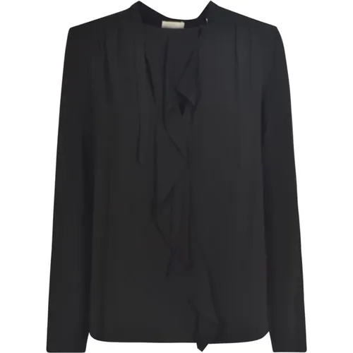 Schwarze Bluse mit Rüschen , Damen, Größe: XS - Isabel marant - Modalova