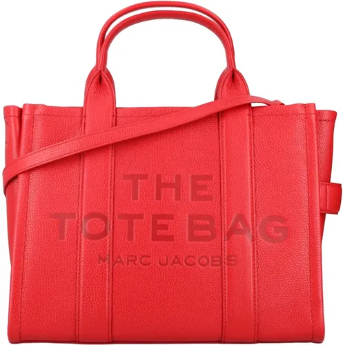 Stylish Medium Leather Tote Bag , female, Sizes: ONE SIZE - Marc Jacobs - Modalova