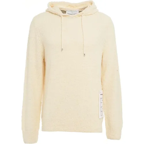 Bouclé hoodie , male, Sizes: L, XL - Amaránto - Modalova