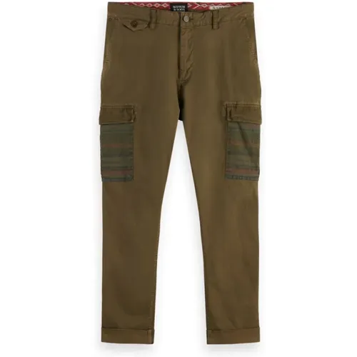 Slim-Fit Cargo Pants , male, Sizes: W29, W34, W30 - Scotch & Soda - Modalova
