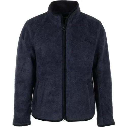 Blaue Fleecejacke , Herren, Größe: L - Barbour - Modalova