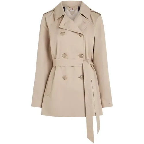 Trench Coats , Damen, Größe: XS - Tommy Hilfiger - Modalova