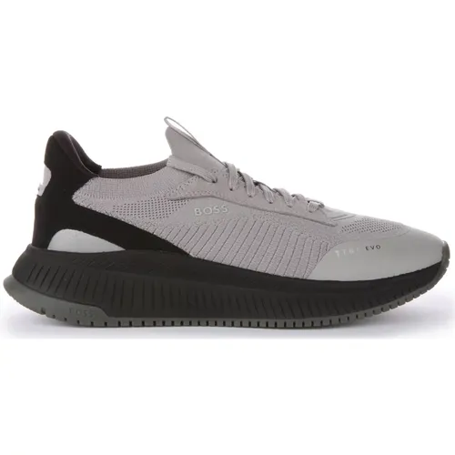 Titanium Evo Grey Sporty Trainers Men , male, Sizes: 12 UK, 8 UK, 10 UK, 9 UK - Boss - Modalova