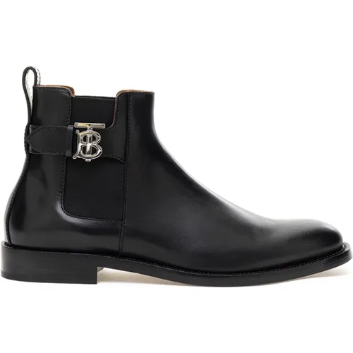 Leather Chelsea Boot , male, Sizes: 8 UK - Burberry - Modalova