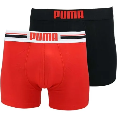 Platzierte Logo Briefs Packung , Herren, Größe: L - Puma - Modalova