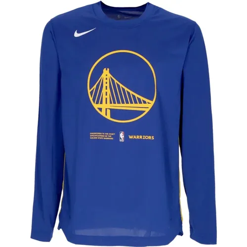 Golden State Warriors Langarm T-Shirt , Herren, Größe: L - Nike - Modalova