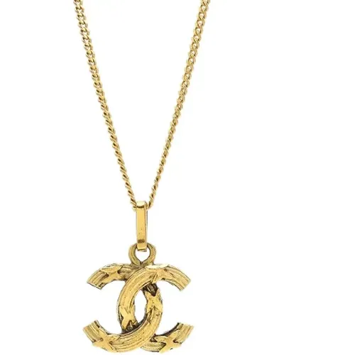 Pre-owned Metal necklaces , female, Sizes: ONE SIZE - Chanel Vintage - Modalova