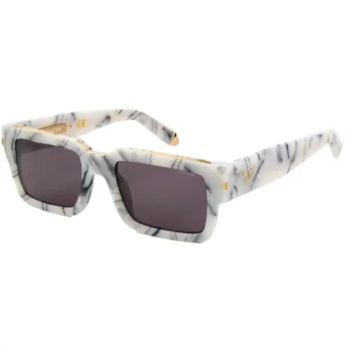 Stilvolle Graue Acetat-Sonnenbrille für Männer - Police - Modalova
