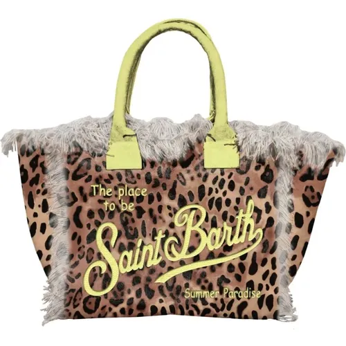 Colette Sand Handbag with Fringes , female, Sizes: ONE SIZE - MC2 Saint Barth - Modalova
