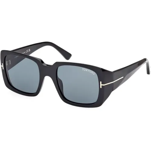 Sunglasses Ft1035 01V Glossy /Blue , unisex, Sizes: 51 MM - Tom Ford - Modalova