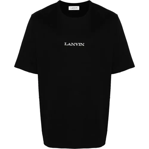 Besticktes Loop-T-Shirt , Herren, Größe: S - Lanvin - Modalova