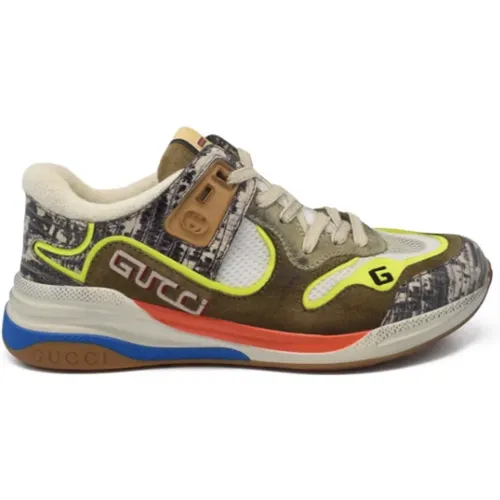 Sneakers aus Tiermusterleder , Herren, Größe: 39 EU - Gucci - Modalova