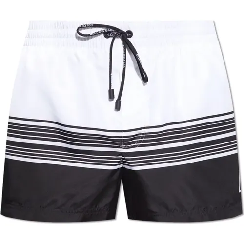 Gestreifte Badehose , Herren, Größe: S - Dolce & Gabbana - Modalova