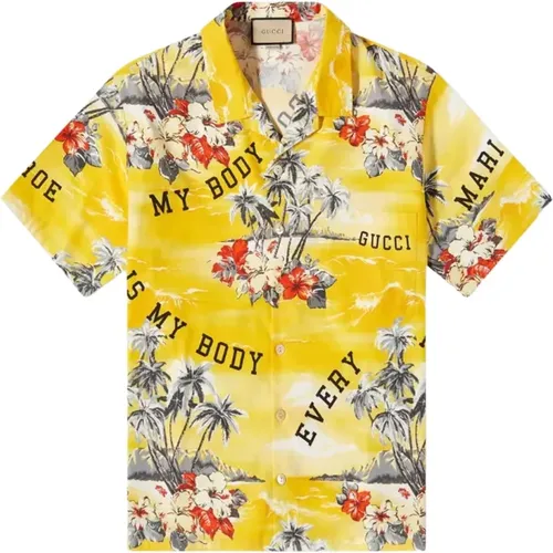 Stylish Shirt for Men , male, Sizes: L - Gucci - Modalova