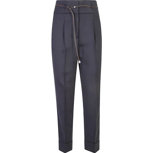 Trousers Aw24 Womens Clothing , female, Sizes: L - PESERICO - Modalova