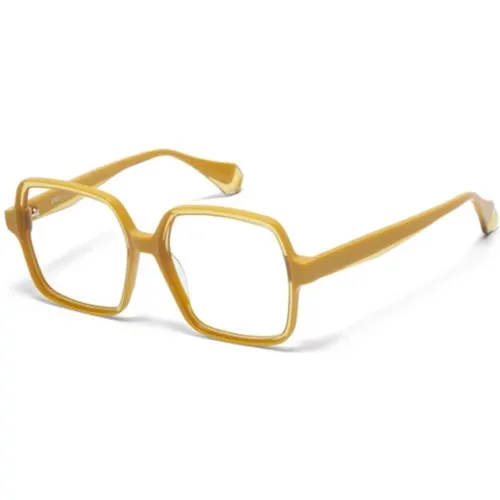 Vivid Gelbe Sonnenbrille , unisex, Größe: 53 MM - Gigi Studios - Modalova