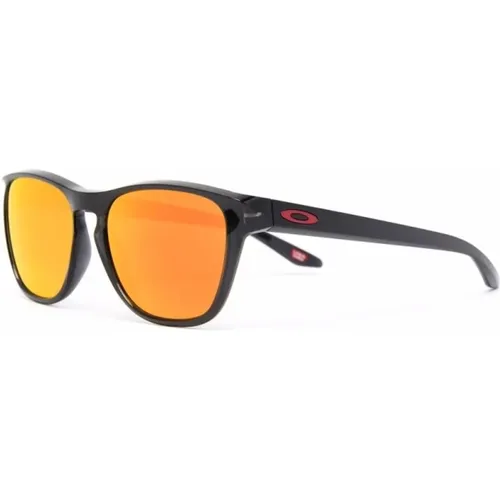 Schwarze Sonnenbrille mit Zubehör , Herren, Größe: 56 MM - Oakley - Modalova