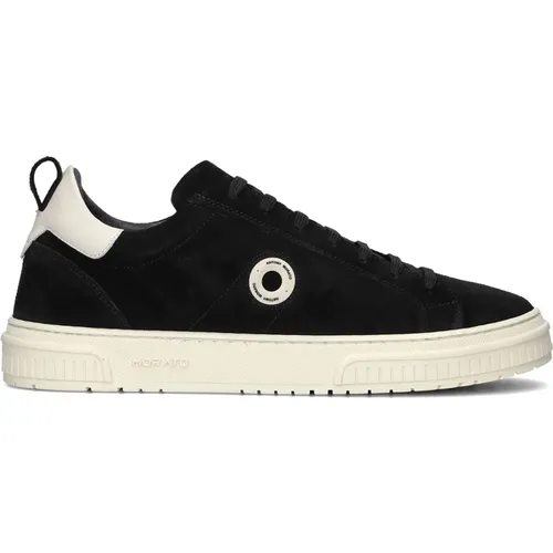 Schwarze Wildleder Low Top Sneakers,Graue Wildleder-Sneaker mit niedrigem Schaft,Casual Wildleder Low Top Sneakers - Antony Morato - Modalova