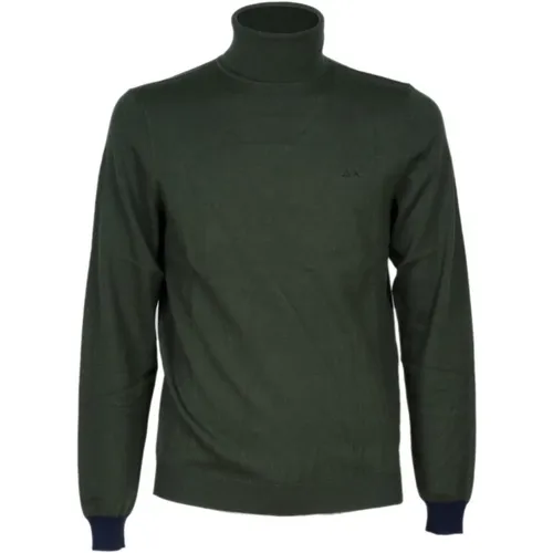 Military Turtleneck Sweater , male, Sizes: M, 2XL, L - Sun68 - Modalova