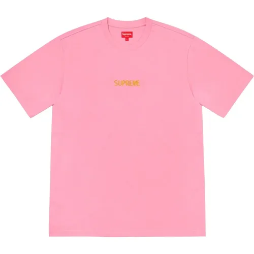 Rosa Bullion Logo T-Shirt Limited Edition , Herren, Größe: M - Supreme - Modalova