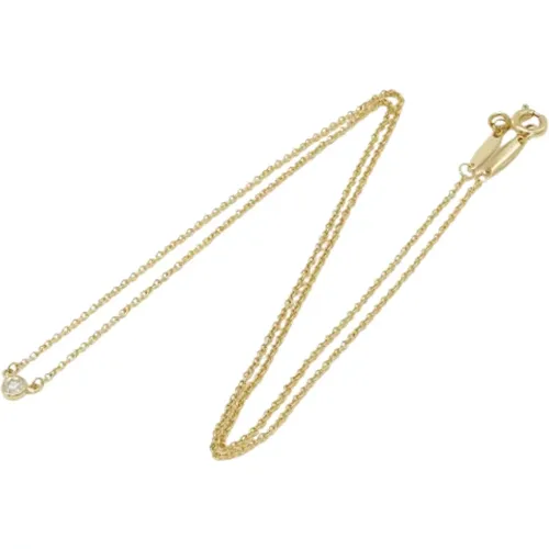 Pre-owned Gold necklaces , female, Sizes: ONE SIZE - Tiffany & Co. Pre-owned - Modalova