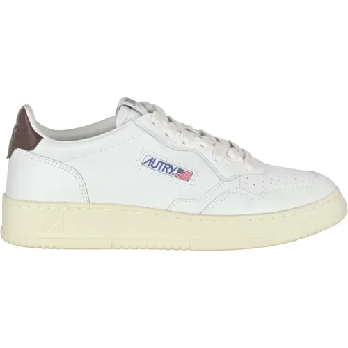 Leather Sneakers with Embroidered Logo , female, Sizes: 8 UK, 4 UK, 3 UK - Autry - Modalova