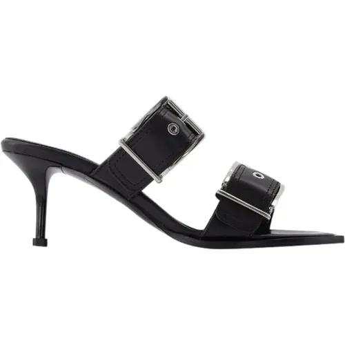 Leather heels , female, Sizes: 7 UK - alexander mcqueen - Modalova