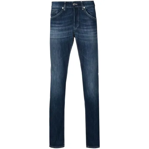 Blaue Gewaschene Denim Jeans , Herren, Größe: W36 - Dondup - Modalova