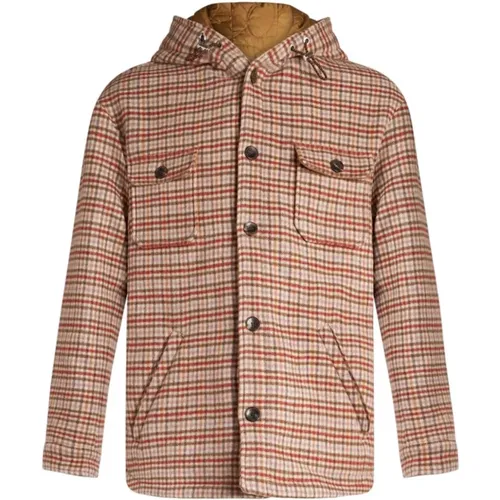 Tartan Check Hooded Shirt , male, Sizes: L, M - ETRO - Modalova