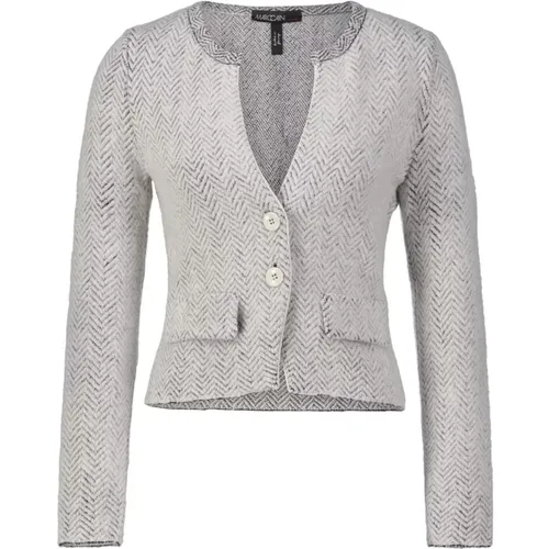 Glitzernder Alpaka-Woll-Cardigan , Damen, Größe: S - Marc Cain - Modalova