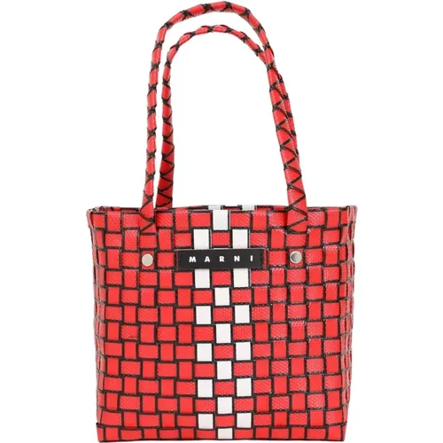 Rote Box Basket Handtasche für Frauen - Marni - Modalova