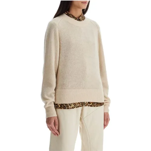 Luxurious Silk Alpaca Cashmere Crew Neck , female, Sizes: S, XS - Isabel marant - Modalova