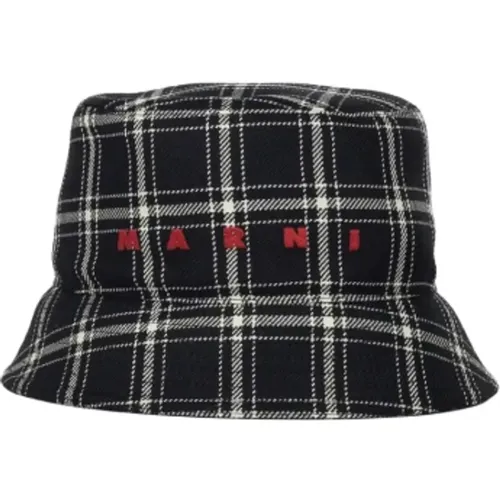 Wool Bucket Hat , male, Sizes: M - Marni - Modalova